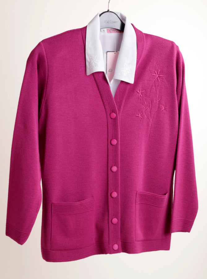 Cerise pink cardigan uk sale