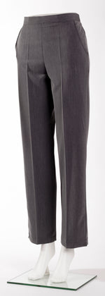 Load image into Gallery viewer, Ladies Comfort Fit Polyester Trousers - Mid Grey
