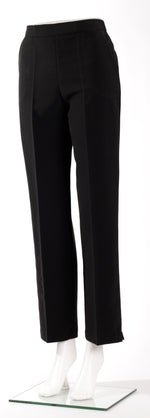 Load image into Gallery viewer, Ladies Comfort Fit Polyester Trousers - Black
